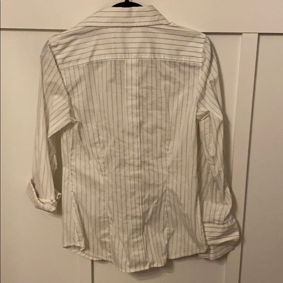 Express Design Studio Medium Pinstripe Dress Shirt - Picture 2 of 2